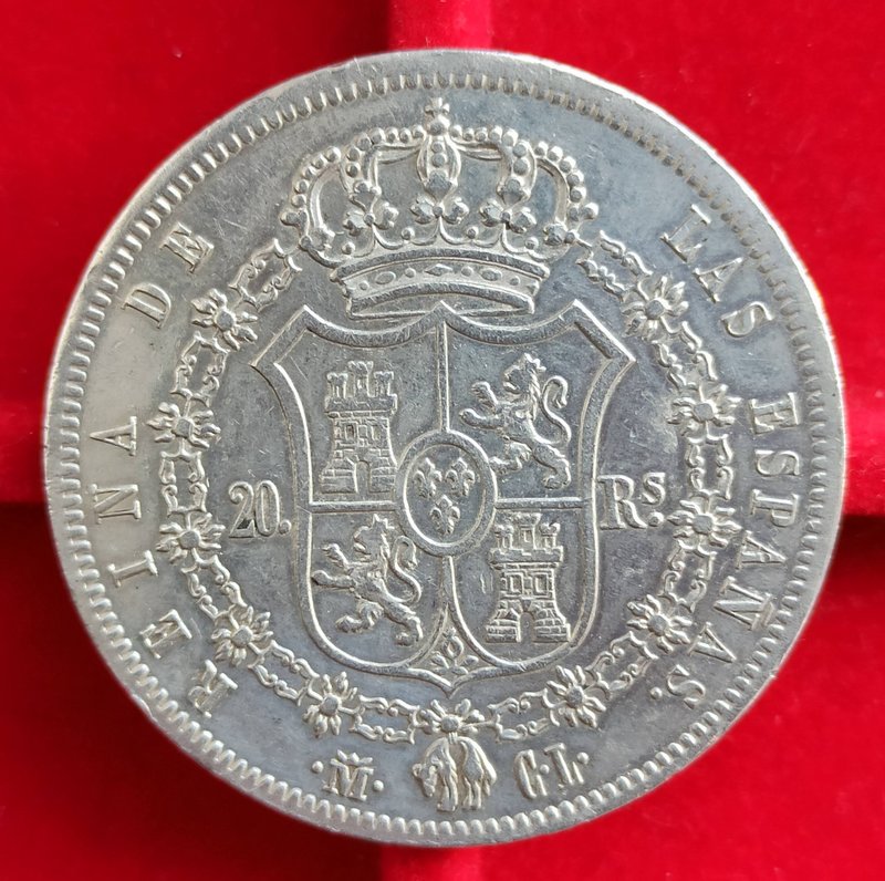 20 reales Isabel II Madrid 1850 66