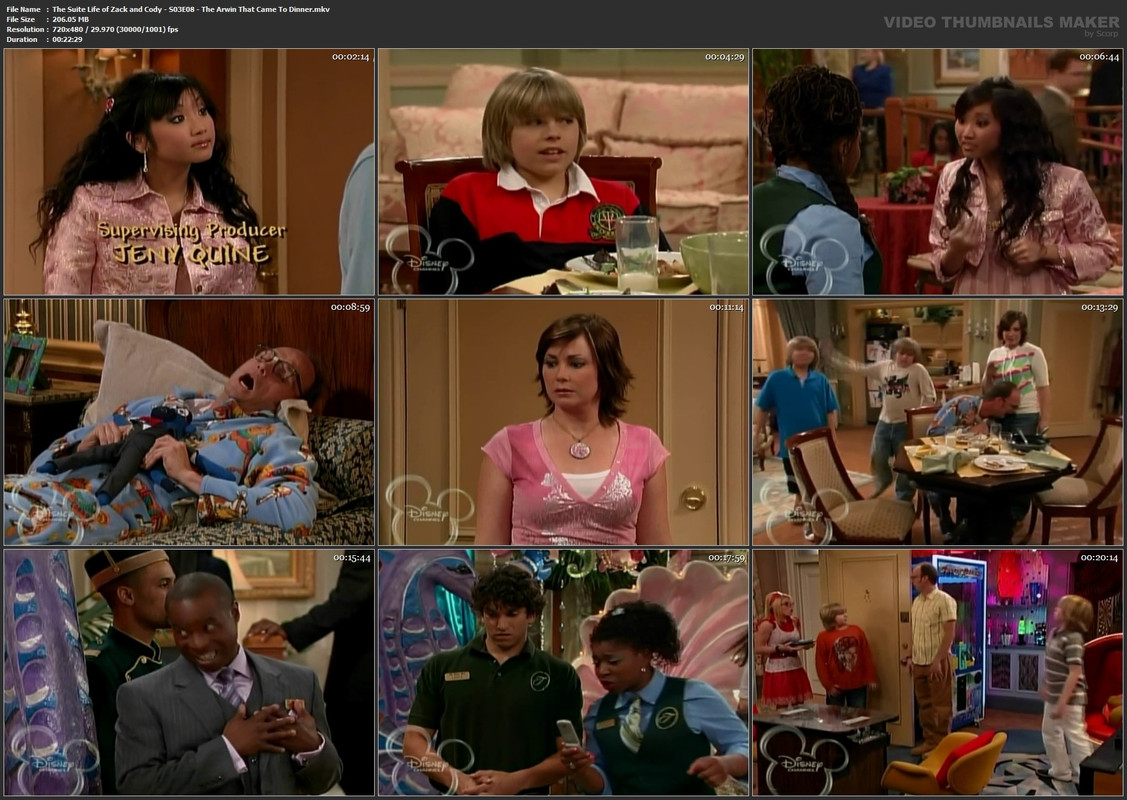 The Suite Life of Zack and Cody - S03E08 - The Arwin That Came To Dinner.mkv
