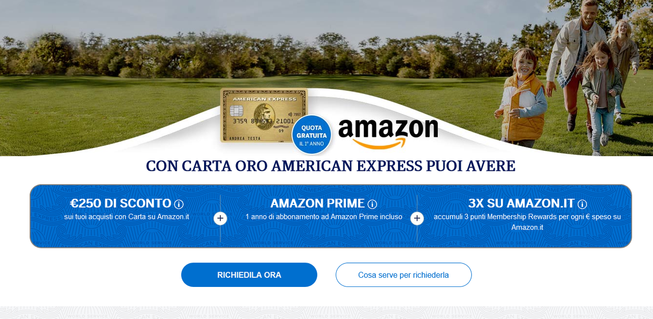 American Express: 250€ GRATIS su Amazon + 1 anno Prime omaggio - [scaduto  09/12/21] - Pagina 2