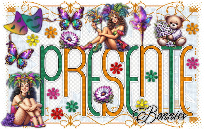 Presente Colorido Carnaval bonnies