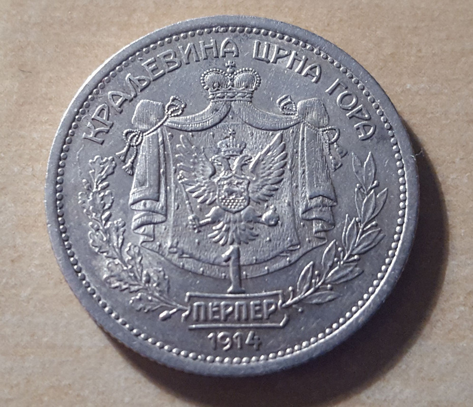 1 perper 1914, Montenegro. 20190321-215554