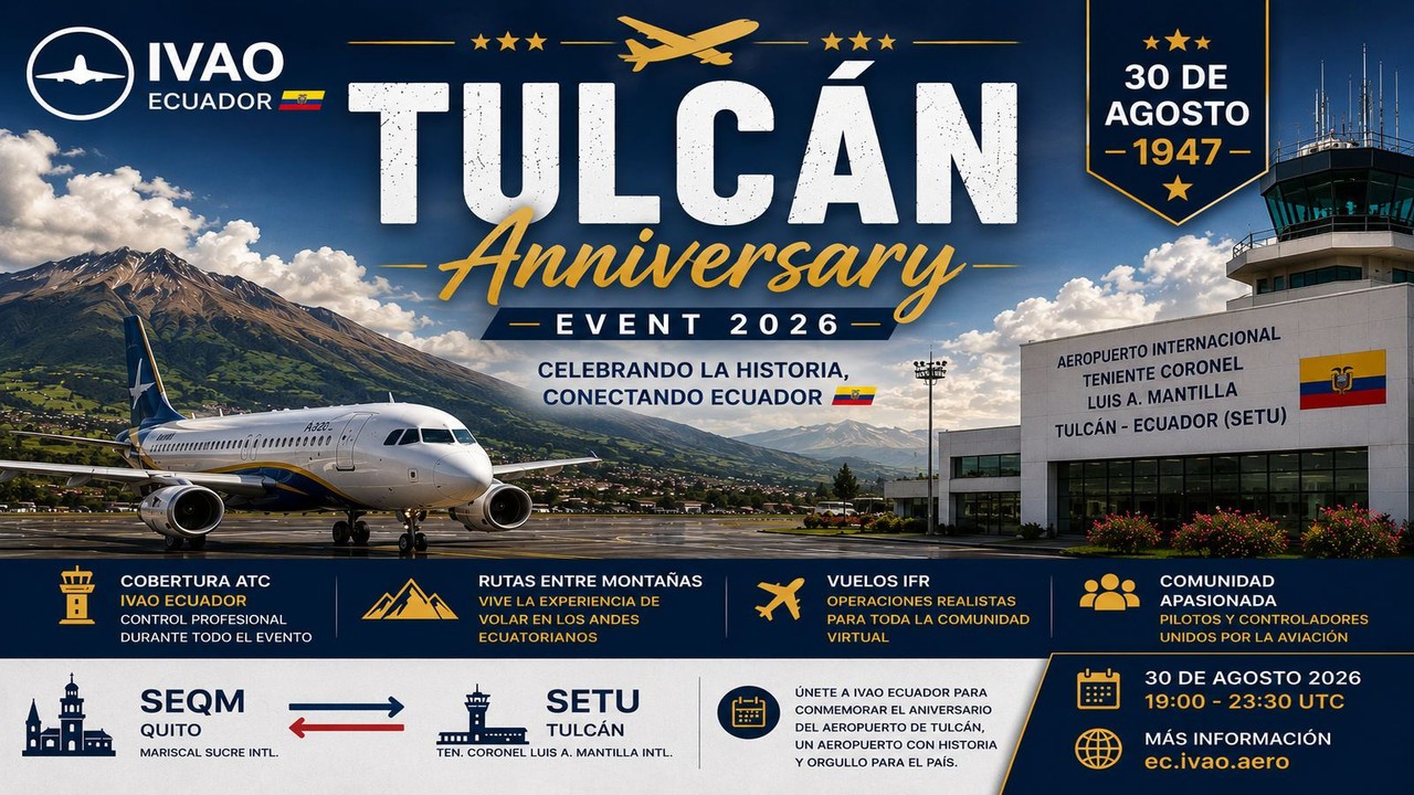 Tulcan Anniversary Event 2026 IVAO Banner