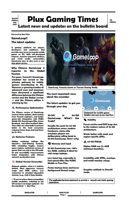 Plux Gaming Times - Page 1