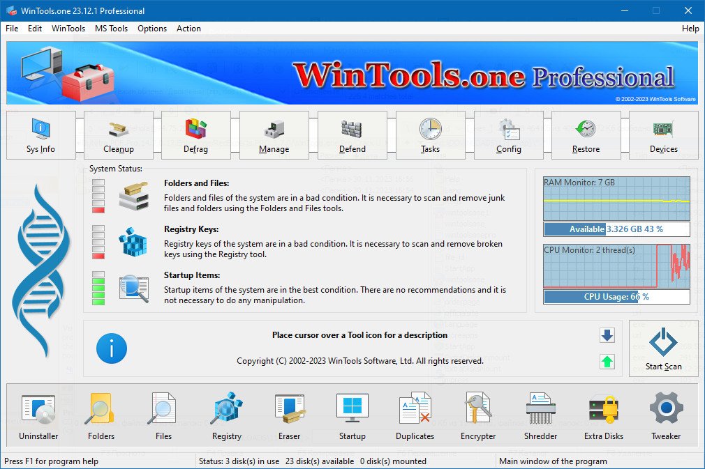 WinTools.one Home / Professional 23.12.1 Multilingual