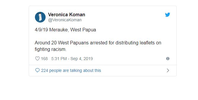 Kicauan Veronica Koman