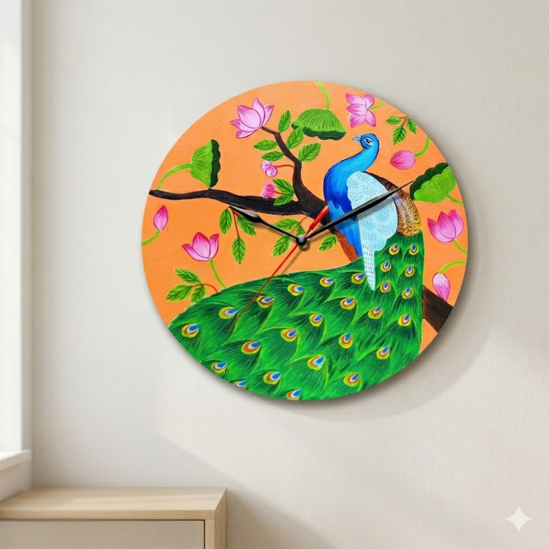 Pichwai Painting on Round Clock DIY Kit 