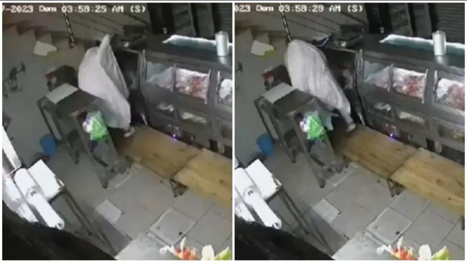 Sujeto disfrazado de fantasma roba carnicería en Guanajuato