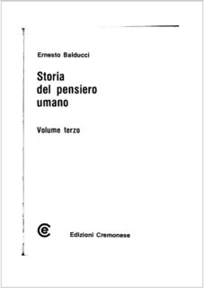 Ernesto Balducci - Storia del pensiero umano vol. 3 (1986)