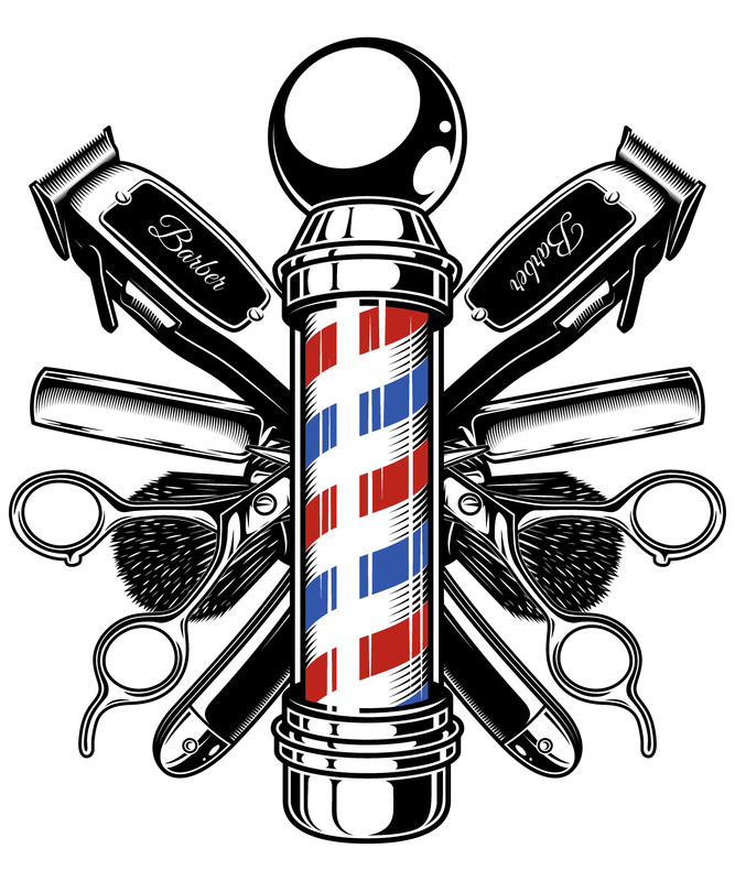 Cool barber vector illustration of a classic barbers pole