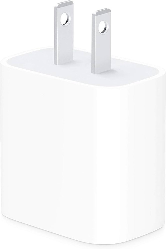 Adaptador de corriente oficial de Apple de 20W con puerto USB-C.