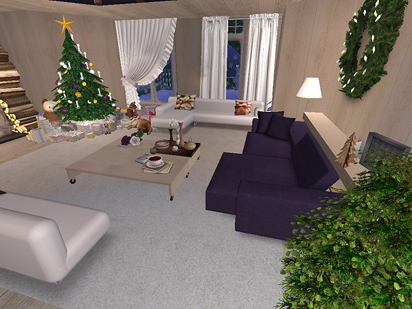 Hellohello: Domy - Stránka 4 Christmas-Chalet-interior-35