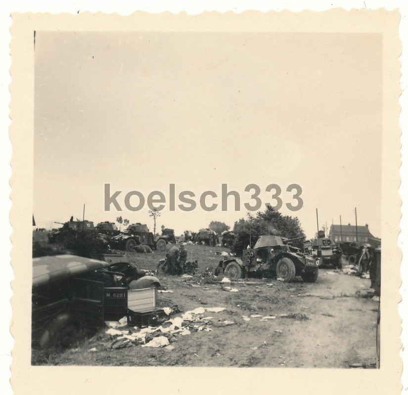 Frankreich Bunker PKW Panzer Geschütze Grenze en