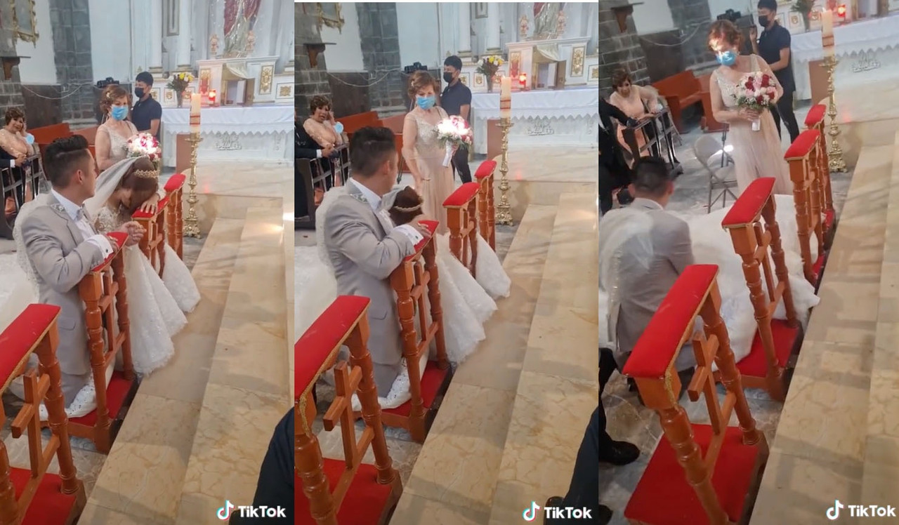 Novia se desmaya en su boda, todo sucedió en plena misa