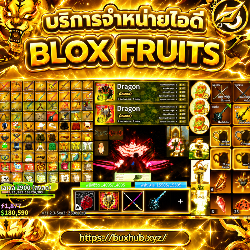 รหัสเทพ ผลมังกรถาวร พร้อมpvp ,