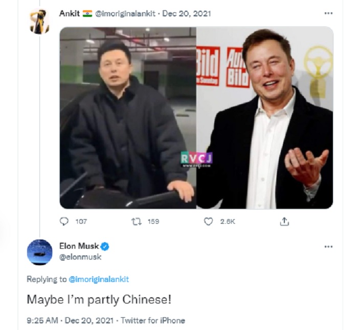 Viral pria di China mempunyai wajah sangat mirip dengan Elon Musk.