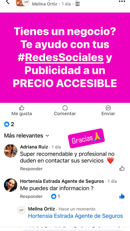 Mensaje real de cliente