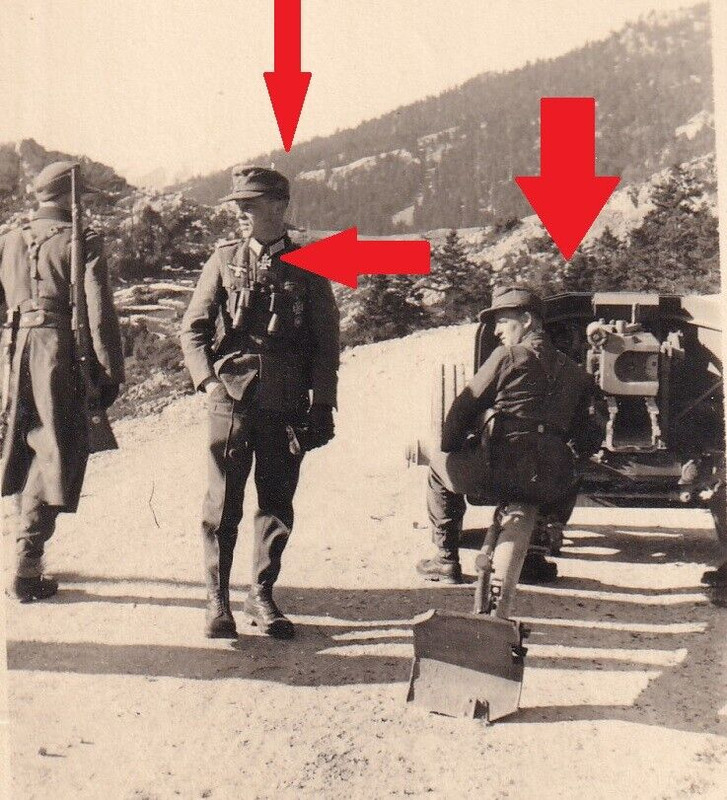 Foto,Bandenkampf,1944 Griechenland,Erich Röseke,Pak,Kettenkrad,Tarn,Panzer,Orden