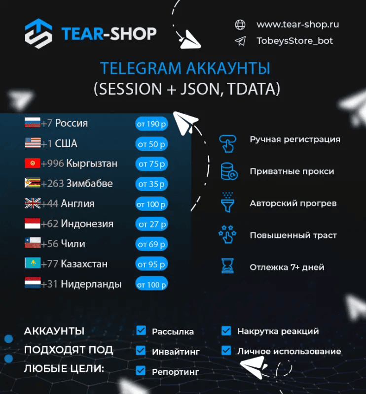 Продажа Аккаунтов Телеграмм