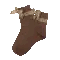 brown lace socks