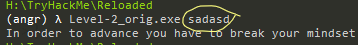 Passing Args to Binary