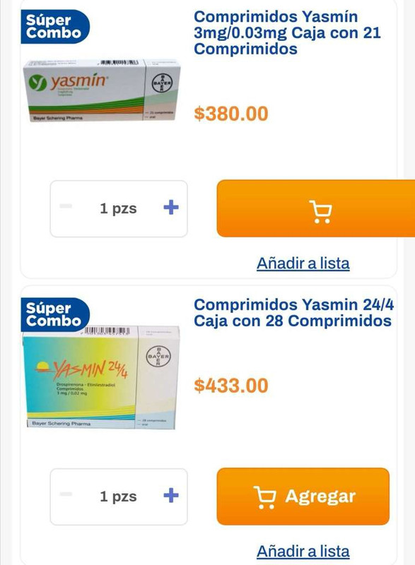 Chedraui: 2 x 1½ en artículos Yasmín 21 y 28 comprimidos 