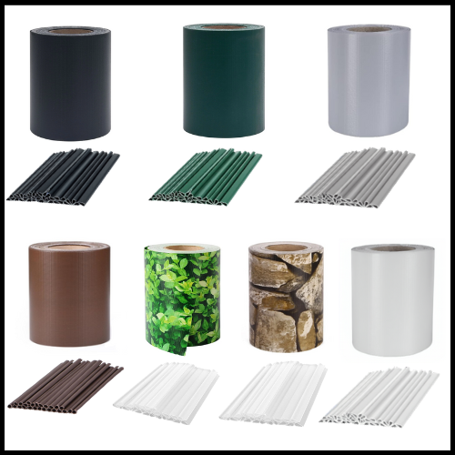 TELO TELONE OCCHIELLATO FRANGIVISTA OMBREGGIANTE IN PVC STRISCIA FRANGIVISTA PANNELLO RESISTENTE PER BALCONE GIARDINO COPERTURA
