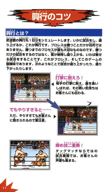 Zen-Nihon Pro Wres 2 - 3-4 Budoukan [SHVC-APRJ](SFC)(JP) -Manual(300DPI)_0011