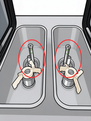 Illustration of the hopper and feed tube components