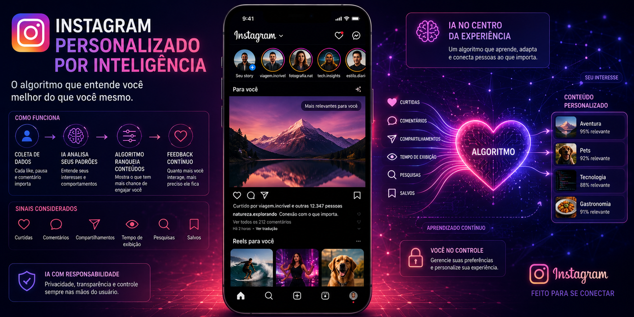 Instagram transforma algoritmo em experiência central: o que muda para usuários e criadores