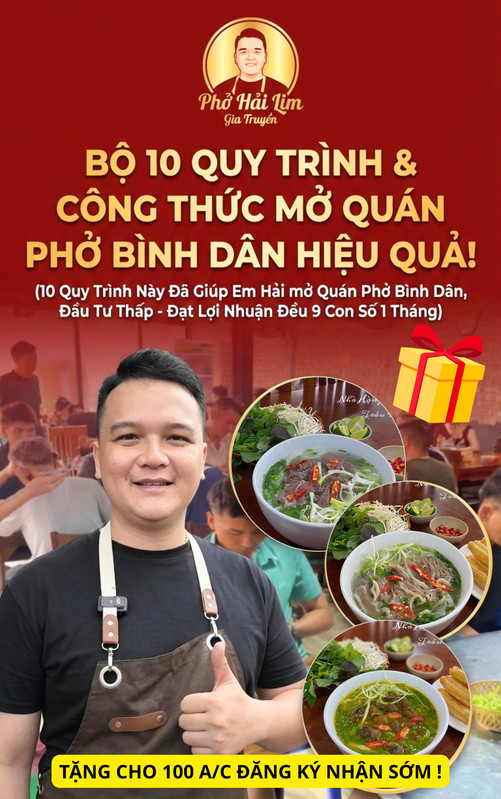 Tặng 100 suất đăng ký sớm Phở Hải Lim