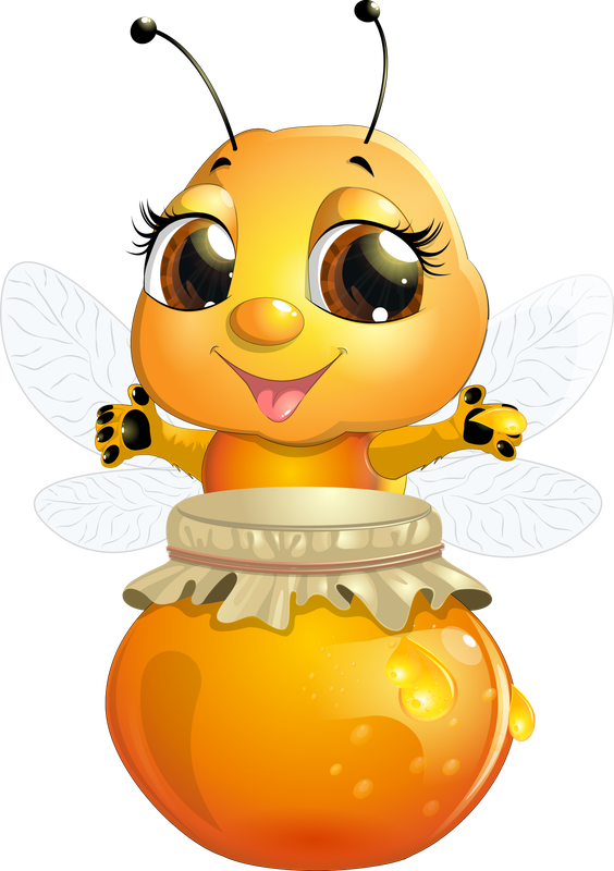 Siempre Libre & Glitters y Gifs Animados Nº353 - Página 18 Cute-bee-with-honey-Jar-vector-01-Converted