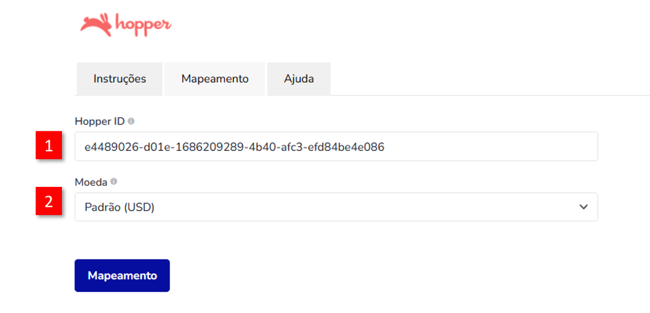 Página de Mapeamento