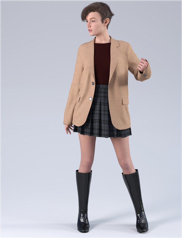 dForce HnC24 Casual Jacket Outfit for Genesis 9