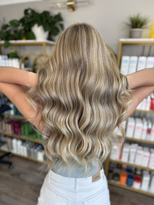 blonde hair