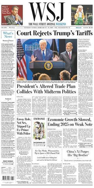 The Wall Street Journal Weekend February 2122.2026 The Wall Street Journal Weekend February 2122.2026