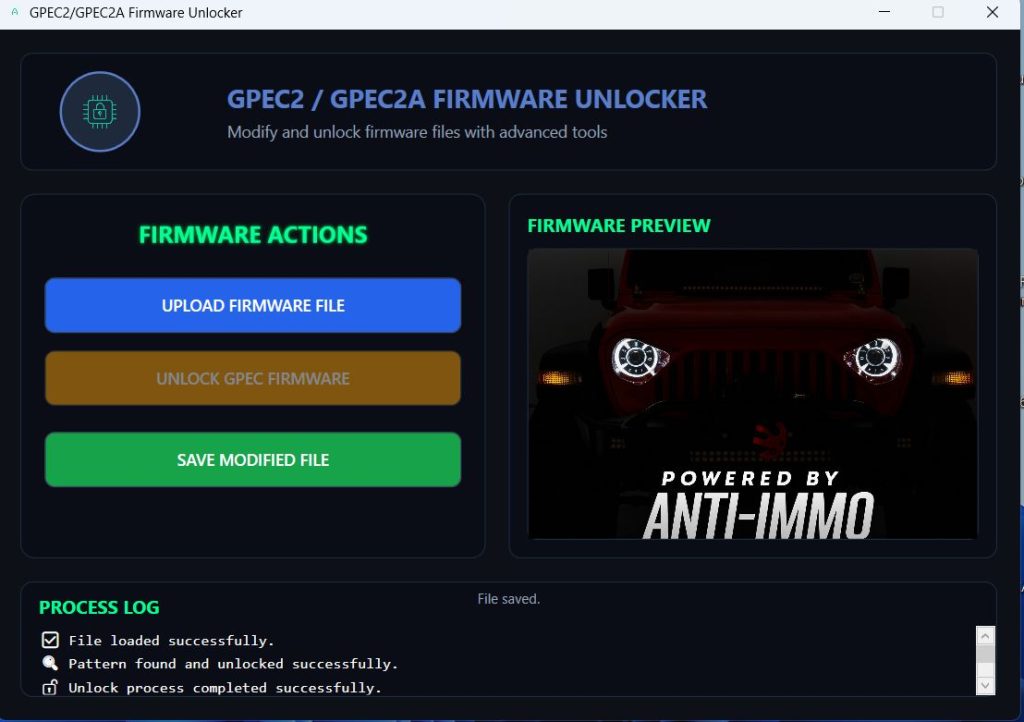 GPEC2 /GPEC2A FIRMWARE Unlocker [Unlimited-Time License] | ADS Forum