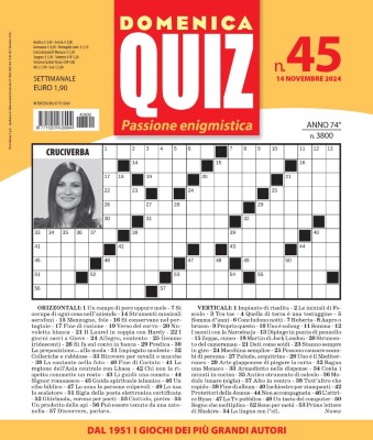 Domenica Quiz N.3800 - 14 Novembre 2024
