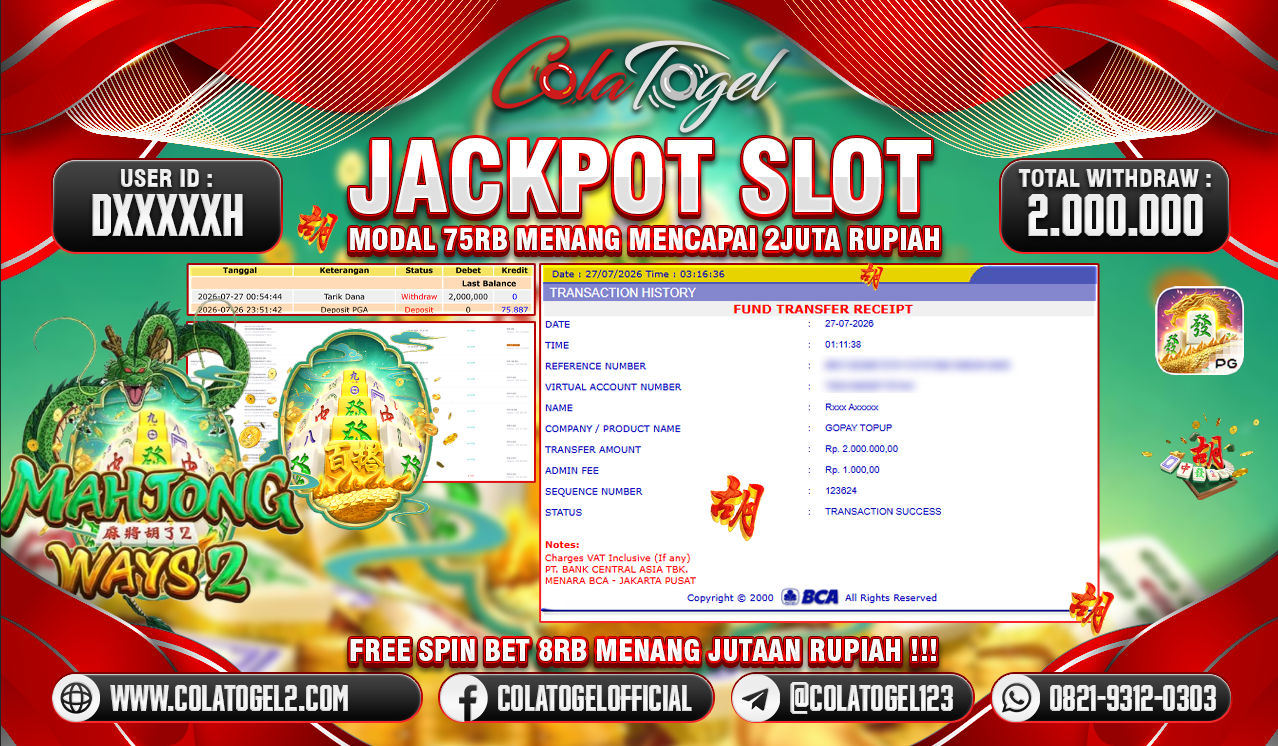 JACKPOT SLOT GACORR!!
