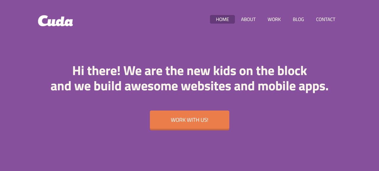 Cuda- A Business Website