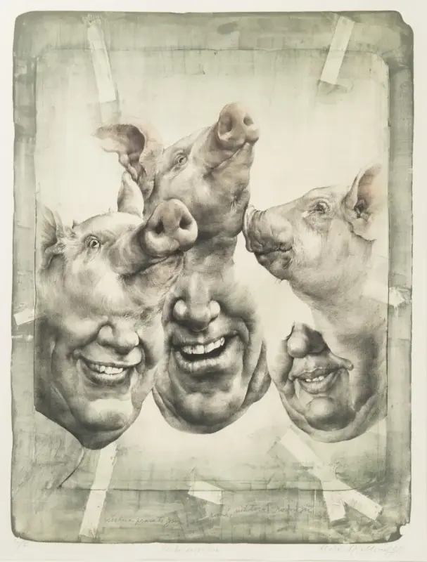 Old-ich-Kulh-nek-22-Czech-Feast22-1988-Color-Lithograph-65-x-49-cm