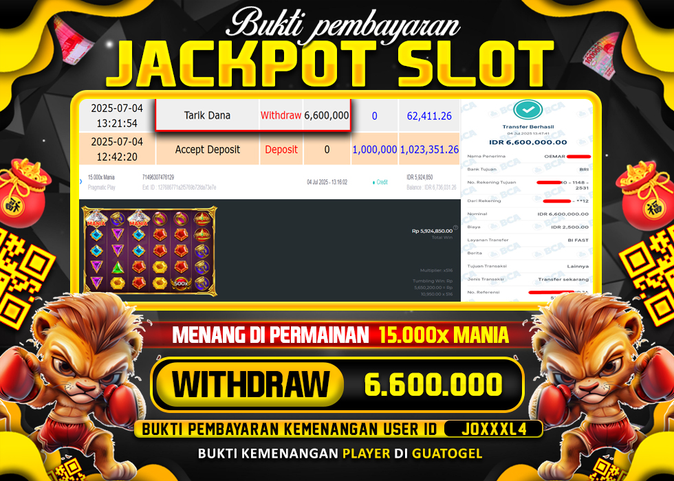 BUKTI JACKPOT LUNAS GUATOGEL