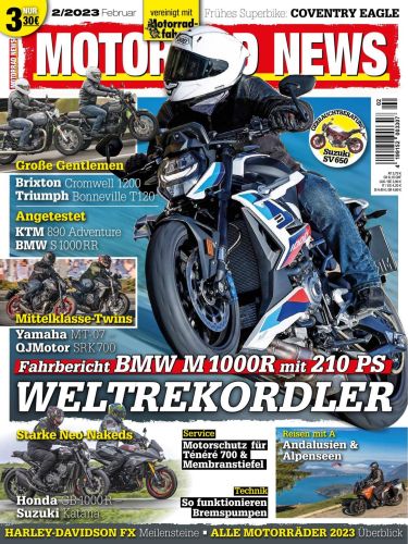 Cover: Motorrad News Magazin Februar No 02 2023