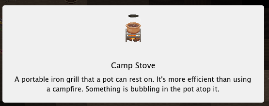 pot with cooking failure sludge floating so high that it's within the next tile