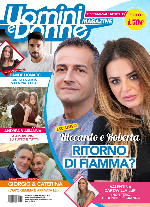 Uomini e Donne Magazine N.31 – 27 Novembre 2020
