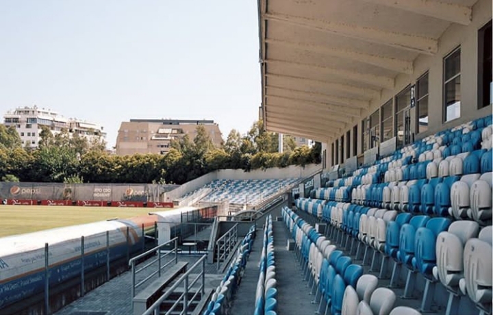 A view of the Selman Stermasi stadium, headquarters of the KF