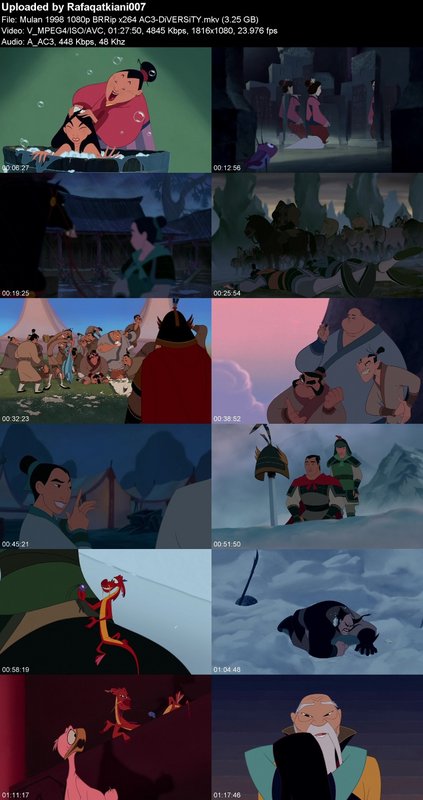 Mulan 1998 1080p BRRip x264 AC3-DiVERSiTY Mulan 1998 1080p BRRip x264 AC3-DiVERSiTY