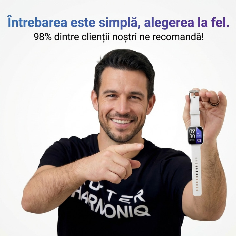 Smartwatch ROTTER Alb