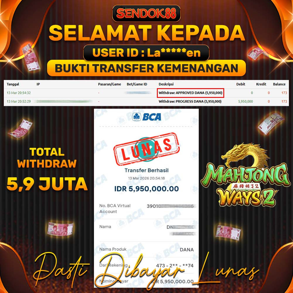 SENDOK88 JEPE! MAHJONG WAYS 2 Rp 5.950.000,- LUNAS!