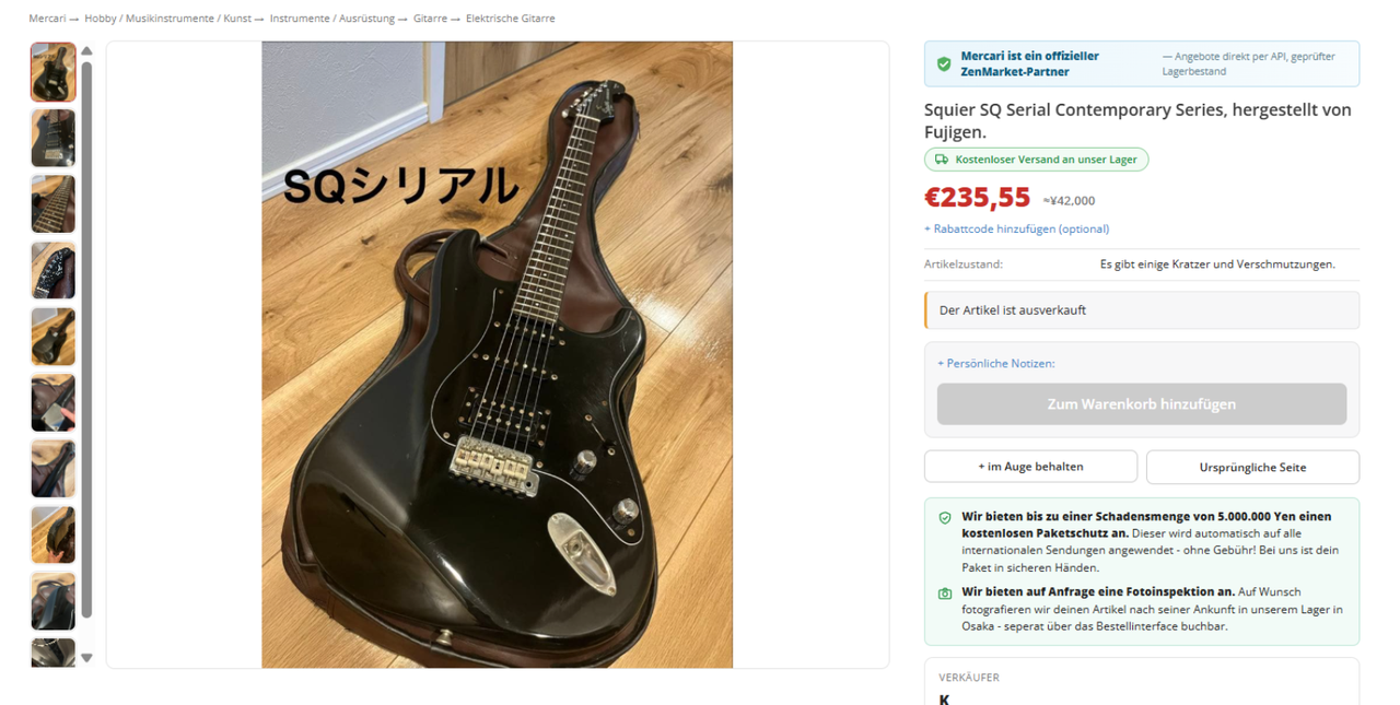 Squier SQ Serial Contemporary Series hergestellt von Fujigen (28 08 2026 00 39)