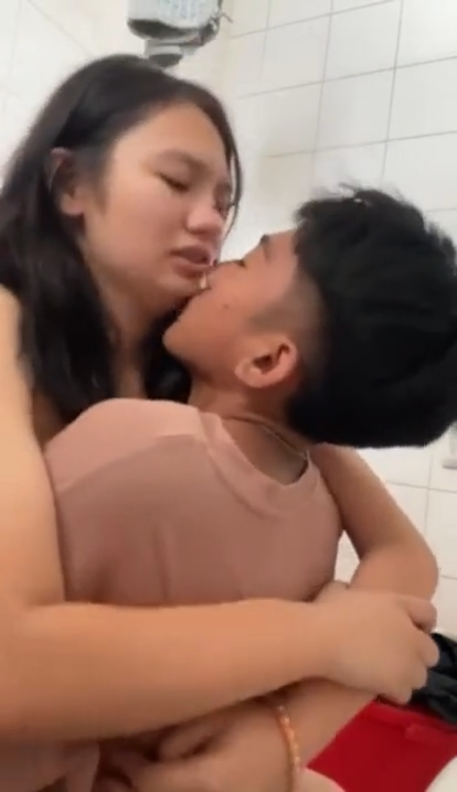 Student Fucks College Teacher in the Bathroom